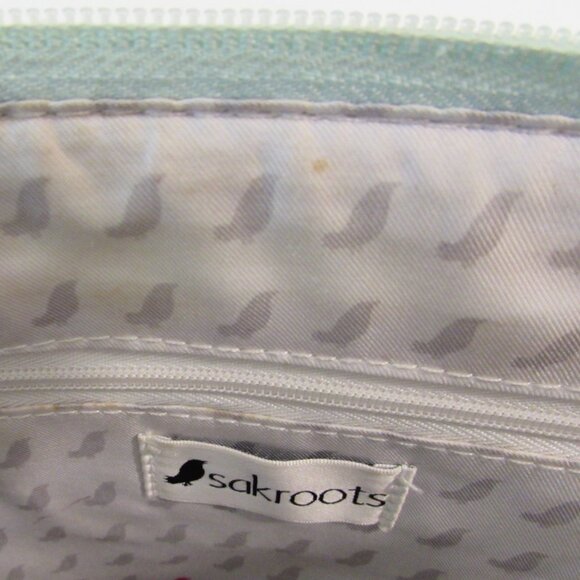 Sakroots Artist's Circle Seafoam Flower Power Crossbody Bag - Picture 16 of 16